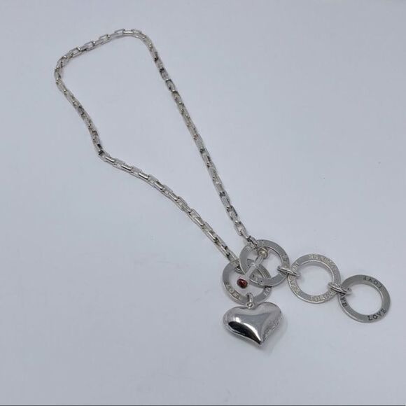 Bella Dolce | Convertible Heart Necklace in Sterling Silver 925 - Picture 3 of 9